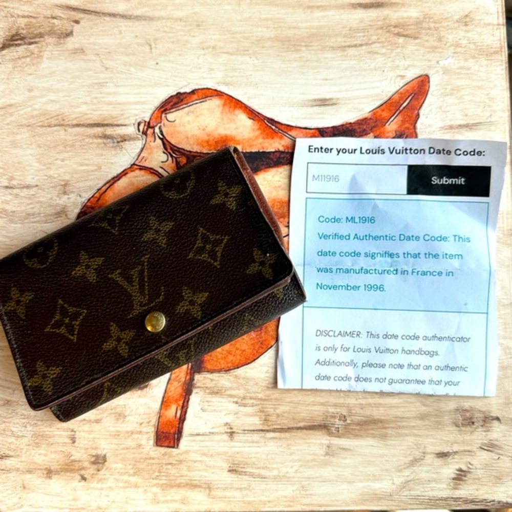 LLouis Vuitton Monogram
Porte Monnaie Tresor Wallet